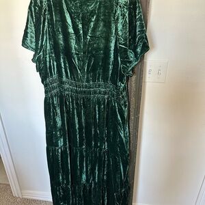Anthropologie Somerset Velvet Dress 2x